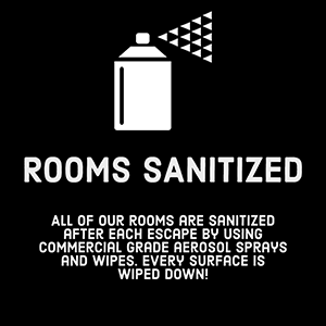 Rooms Sanitized